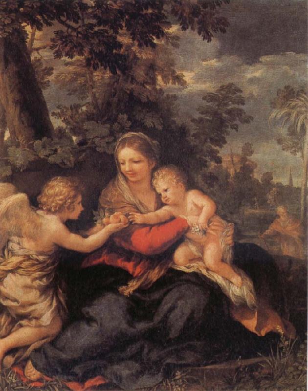 Pietro da Cortona Holy Family Resting on the Flight to Egypt France oil painting art